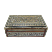 Boite coffret en marqueterie nacre de style oriental