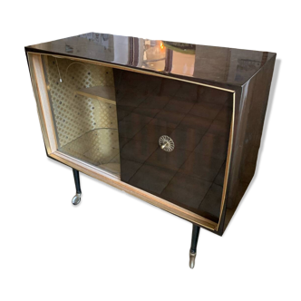 Bar cabinet on wheels