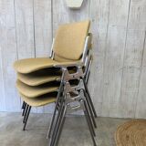 Series of 4 chairs by Piretti Giancarlo, Castelli