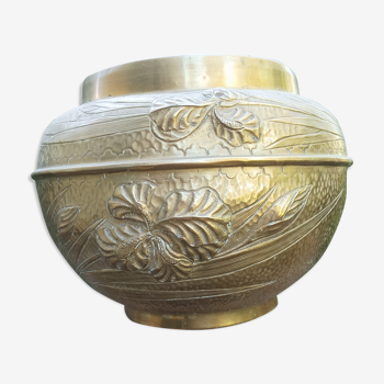 Copper pot cover Art Nouveau