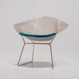 18K gold diamond chair Harry Bertoia for Knoll International USA
