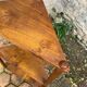 Solid wood corner shelf