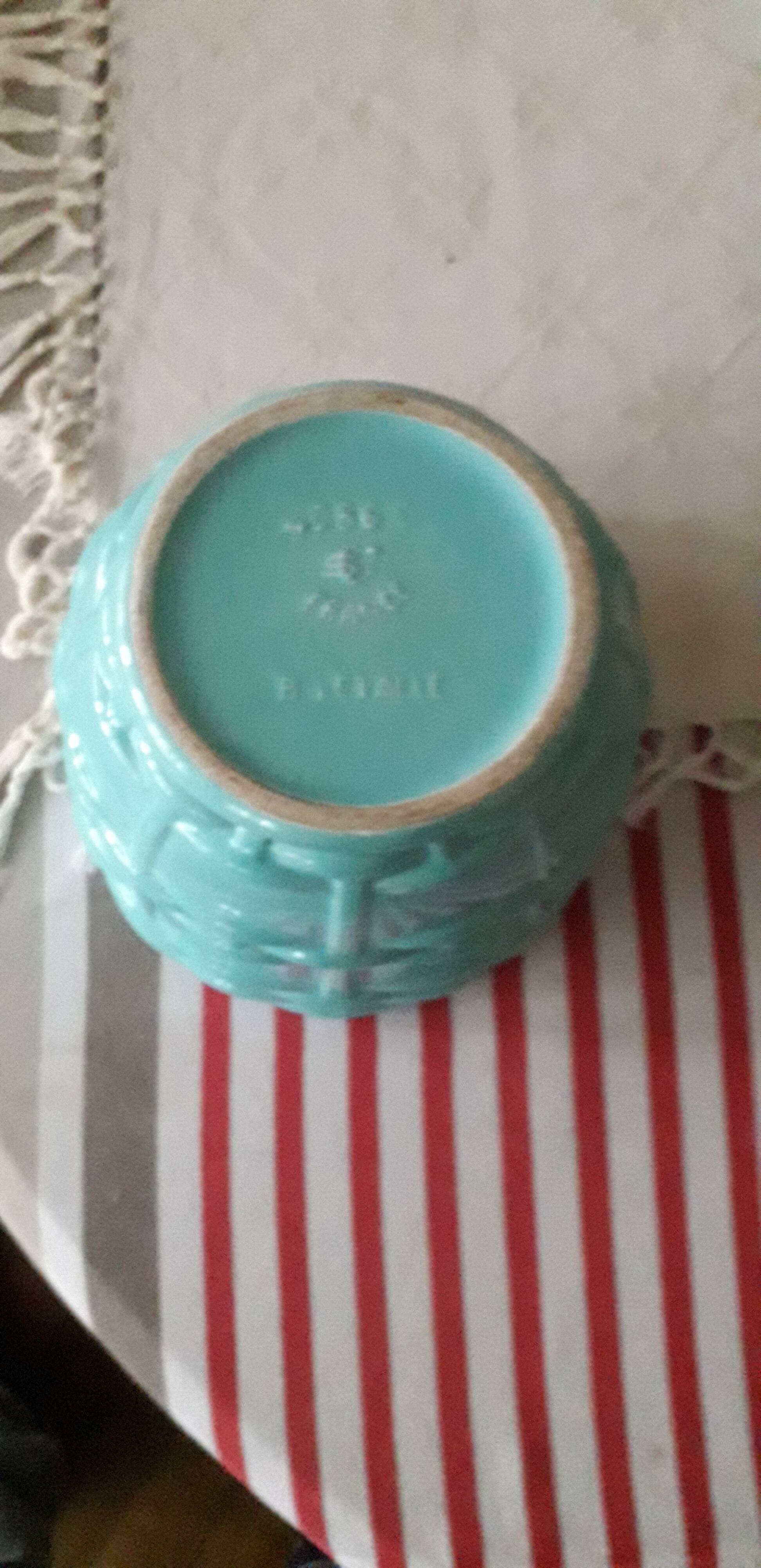 Very original ceramic in Saint Clément signed Blanche Letalle