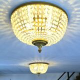 Pair of large 55cm tassel ceiling lights