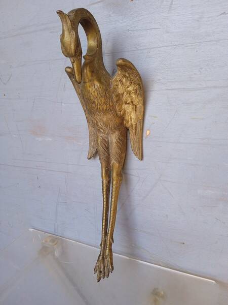 Bronze wall lamp Heron ep art deco 1930/40