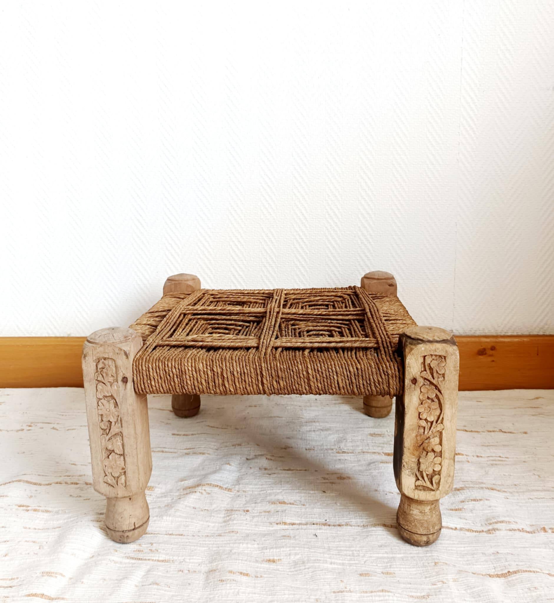 Antique Indian rope stool