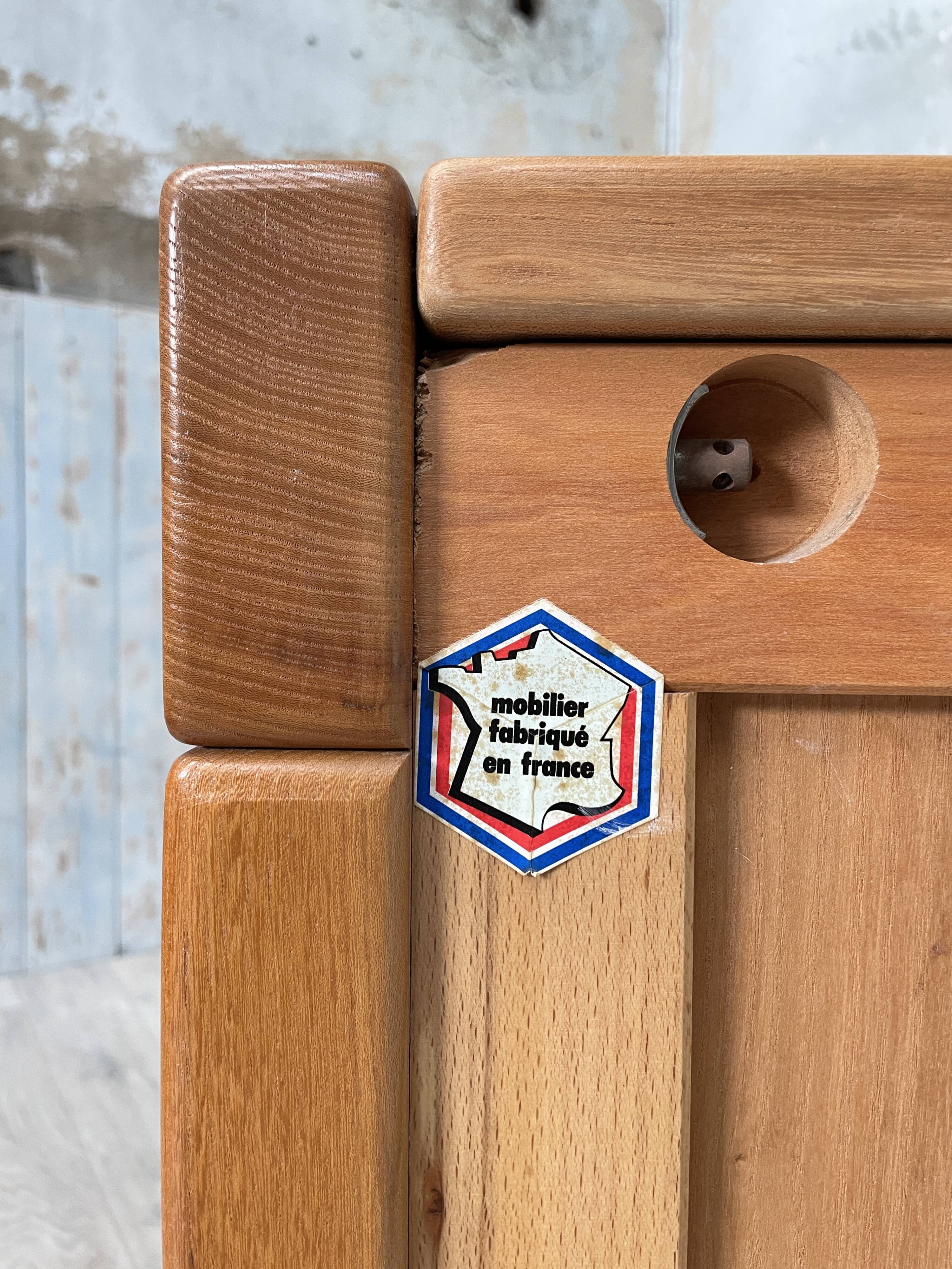 Enfilade en elme massif, REGAIN edition, circa 1980.