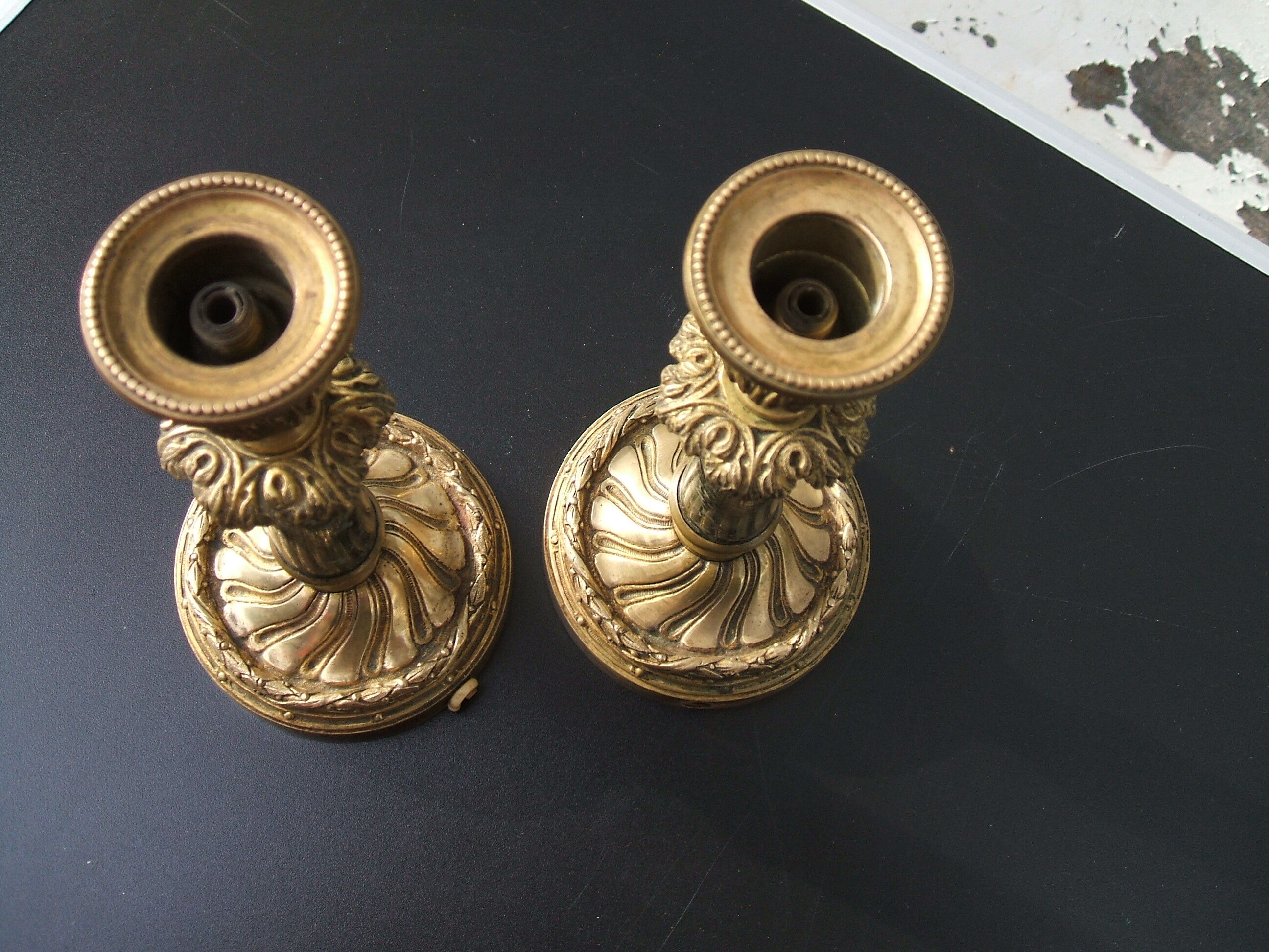PAIR OF CANDLE HOLDERS XIXEME