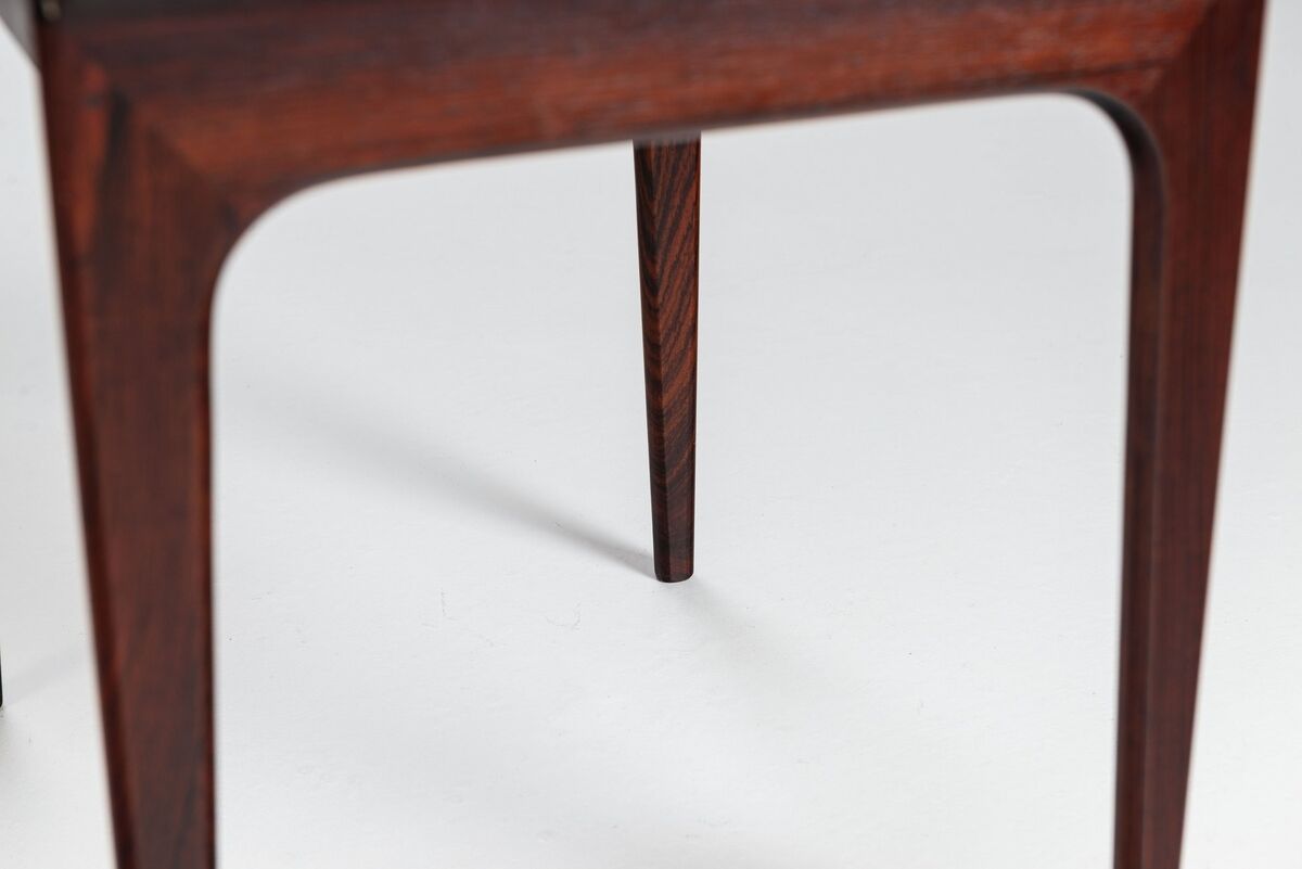 Erling Torvits nesting tables in rosewood Heltborg Mobler Denmark 1960