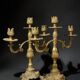 Pair of Napoleon III candelabra in brass, 19th century