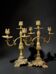 Pair of Napoleon III candelabra in brass, 19th century