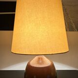 Large 70's sandstone lamp