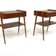Set de 2 tables de chevet en teck, Carlström, Suède, 1960