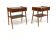 Set of 2 teak bedside tables, Carlström, Sweden, 1960.