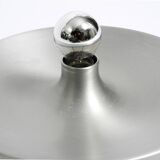 1960s round large Space Age Pop Art aluminum ceiling or wall lamp