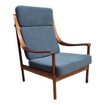 Fauteuil à dossier haut de Wilhelm Knoll, années 1960
