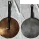 Set of 3 copper lids late nineteenth early twentieth century