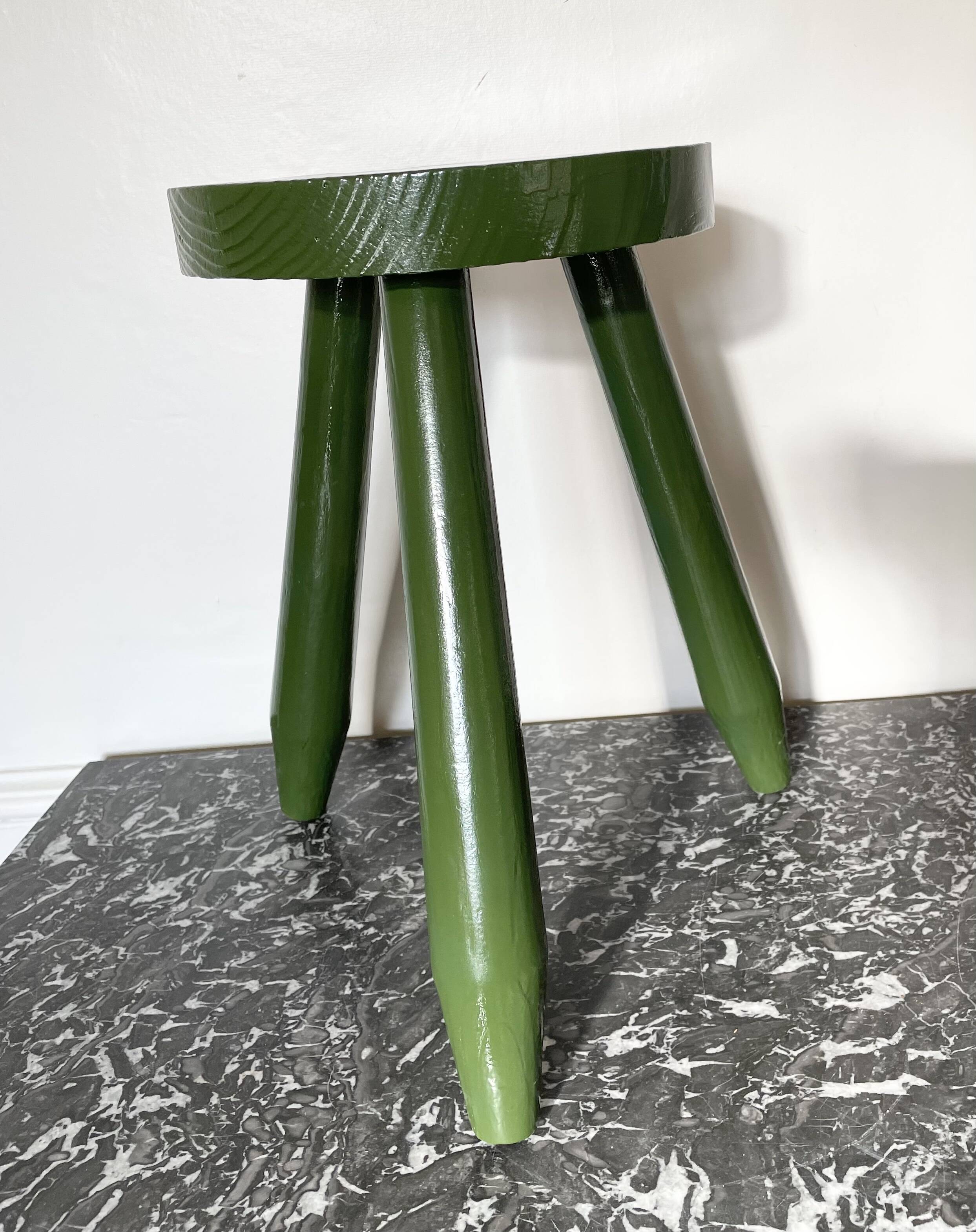 Painted tripod stool