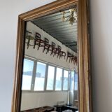 Old foot mirror gilded