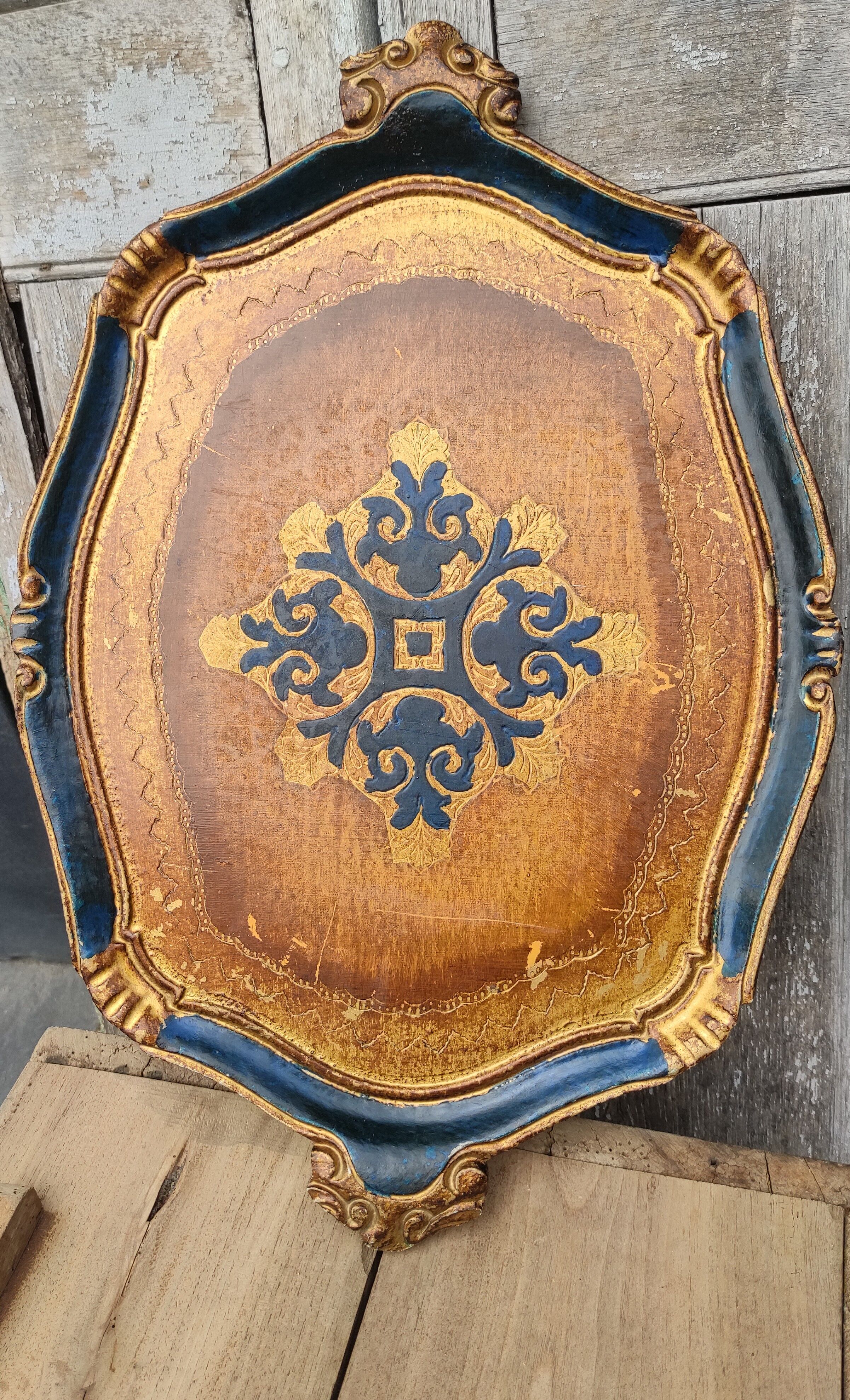 Florentine vintage tray