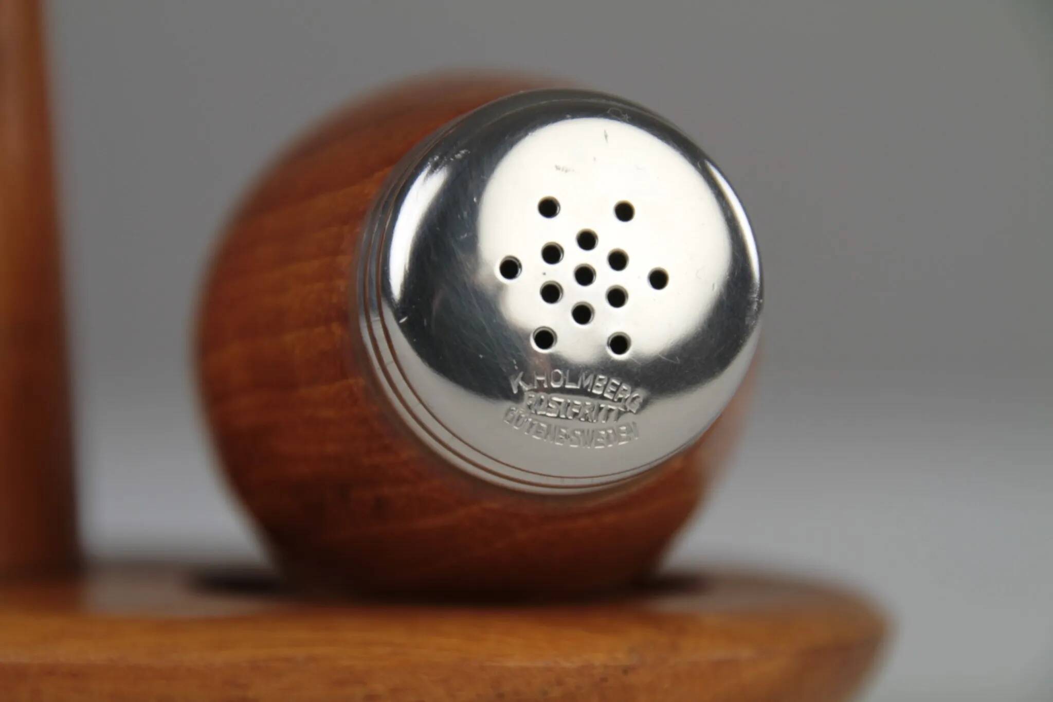 Teak Salt & Pepper Set by Karl Holmberg AB — Götene, Sweden, 1960s