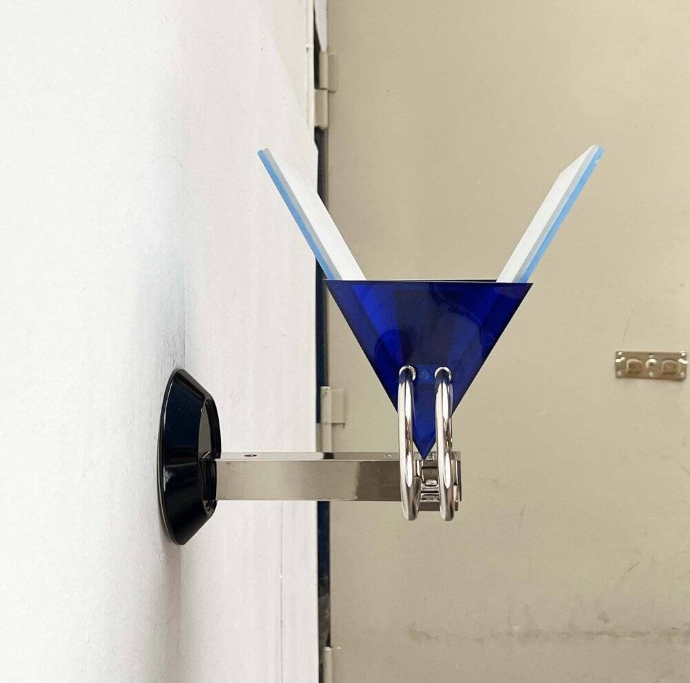 Postmodern Italian model applied Murana by Perry A. King and S. Miranda for Arteluce, 1980s.