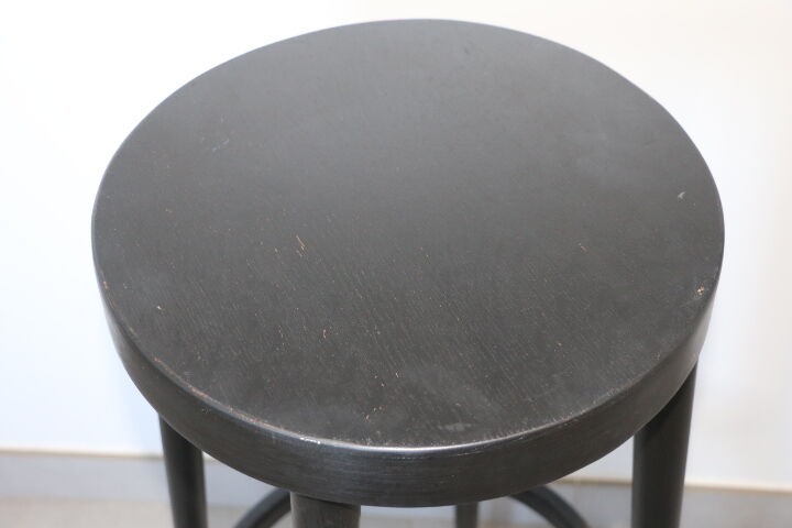 2 black baumann stools 785mm