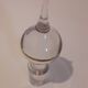 Portieux engraved glass liquor decanter with pretty cap