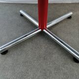 Foot table in chrome cross Souvignet design, made in France 1980