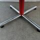 Foot table in chrome cross Souvignet design, made in France 1980
