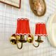 Pair of vintage brass wall lights