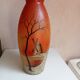 old vase signed henri martin painted by hand
