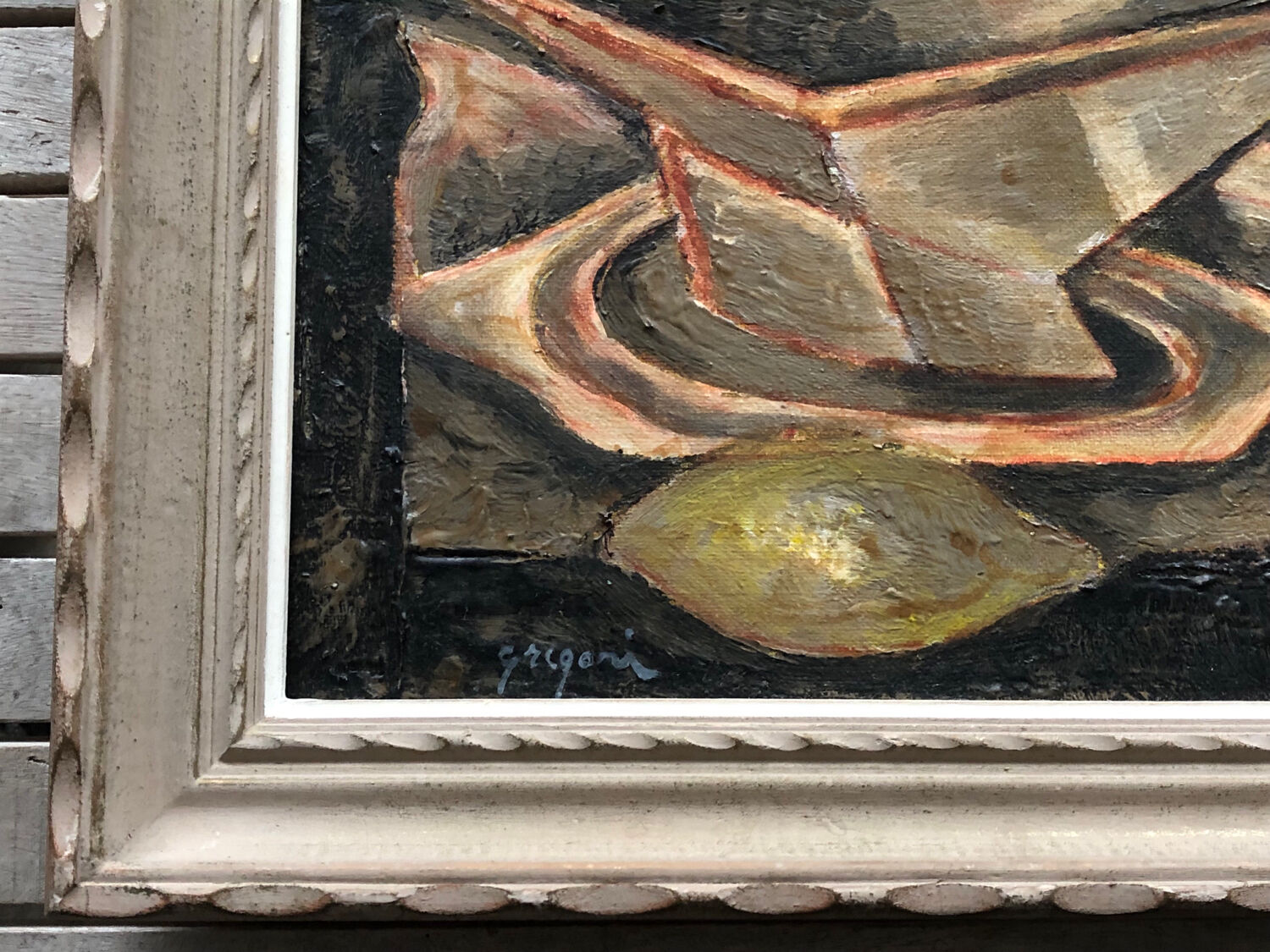 Oil painting on panel signed Gino Gregori.