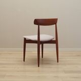 Set of four teak chairs, Danish design, 1960s, designer: H.W. Klein