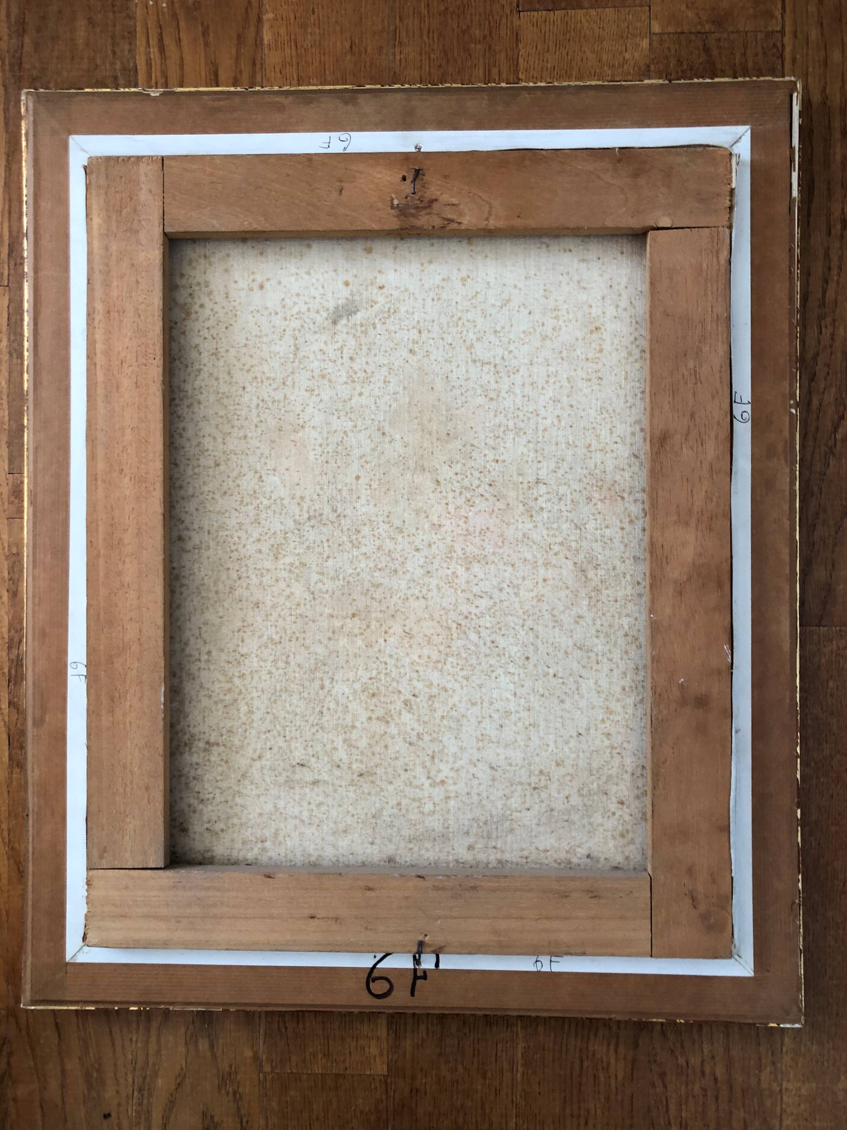 Oil on canvas still life with bouquet of flowers