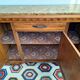 Art Deco sideboard with marble top, antique dresser