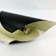 Black coiled metal spiral sconce 1960