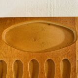 Set of 6 lobster forks and tongs, silver plated metal by Silea, circa 70