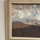 Original Swedish Oil on Panel – “Landscape” by Bertil Wahlberg – Signed – Vintage and Framed – 48 × 41.5 cm (18.9" × 16.3")