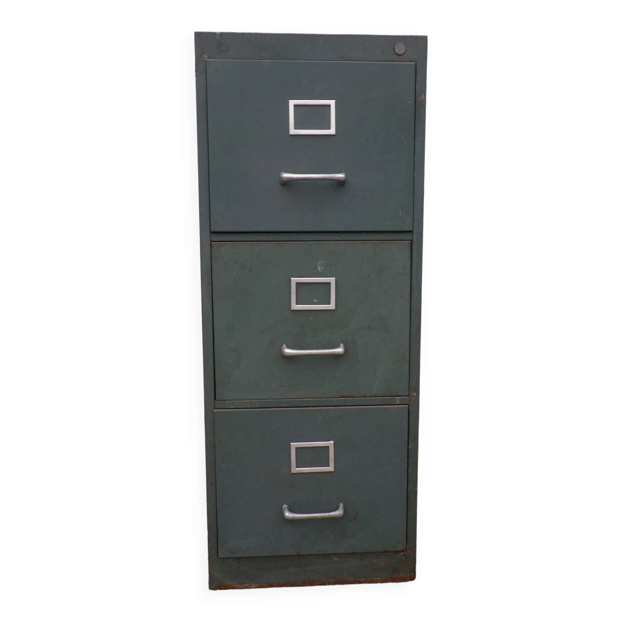 Industrial metal furniture, 3 sliding drawers, Strafor