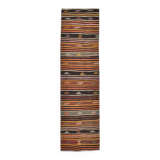 3x10 Persian Kilim Runner Rug, Vintage Distressed Runner Rug, 79x299Cm