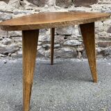 Vintage Art Deco design 50s gueridon coffee table Scandinavian tripod base