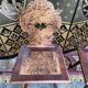 Suite of 4 Alsatian chairs in elm magnifying glass