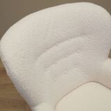White armchair, Scandinavian design, production: Denmark