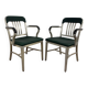 Rare pair of american aluminum Goodform armchairs