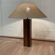 LARGE ROSEWOOD LAMP SCANDINAVIAN DESIGN 1960.