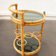 Rattan service cart