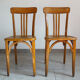 Pair of bistro chairs Stella 50s