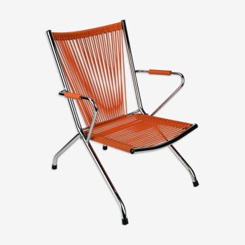 Chaise enfant vintage orange