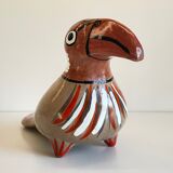 Ceramic vintage exotic bird